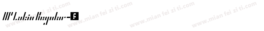HP Latin Regular字体转换